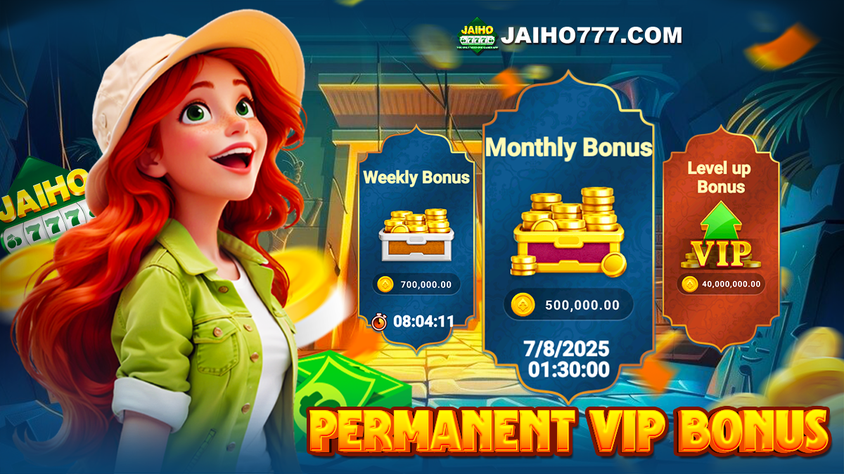 JAIHO 777 PERMANENT VIP BONUS ( Single Player Up To ₹41200000)